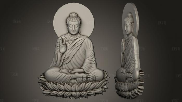 buddha pendant stl model for CNC
